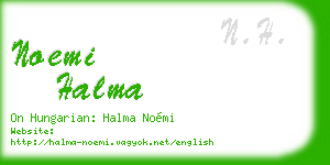 noemi halma business card